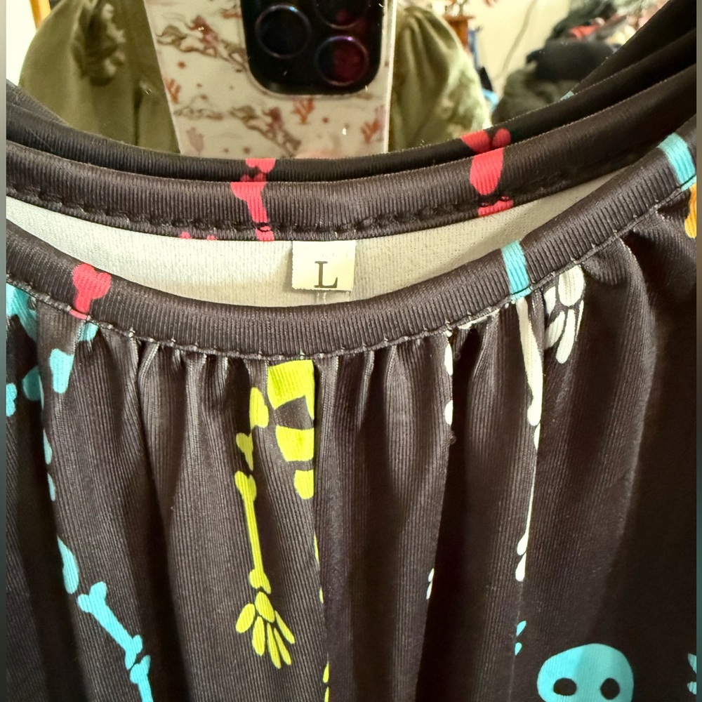 Colorful Skeleton Print Jumpsuit - Picture 3 of 3
